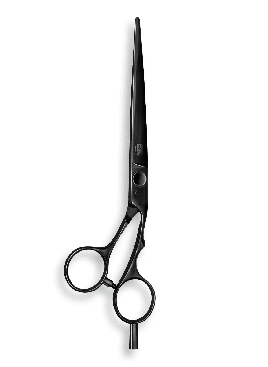 Перукарські ножиці Kasho SILVER BLACK KSI-65 OS DLC